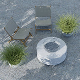 Bazaar Concrete Outdoor Fire Table-Outdoor Fire Tables-Sunset West-LOOMLAN