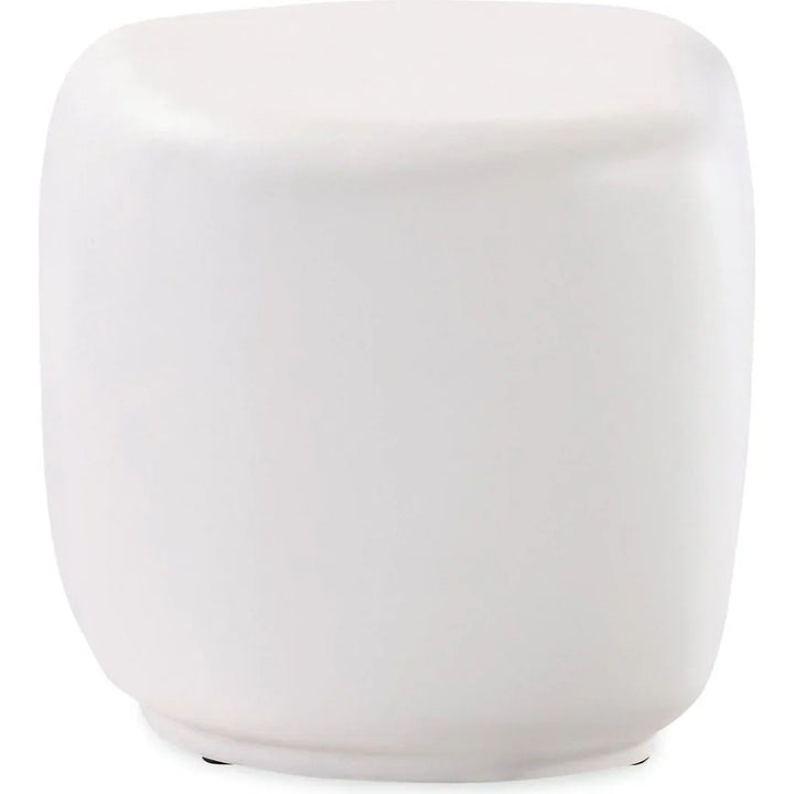 Bazaar Concrete Outdoor Pebble End Table - LOOMLAN - Sunset West - Outdoor Side Tables