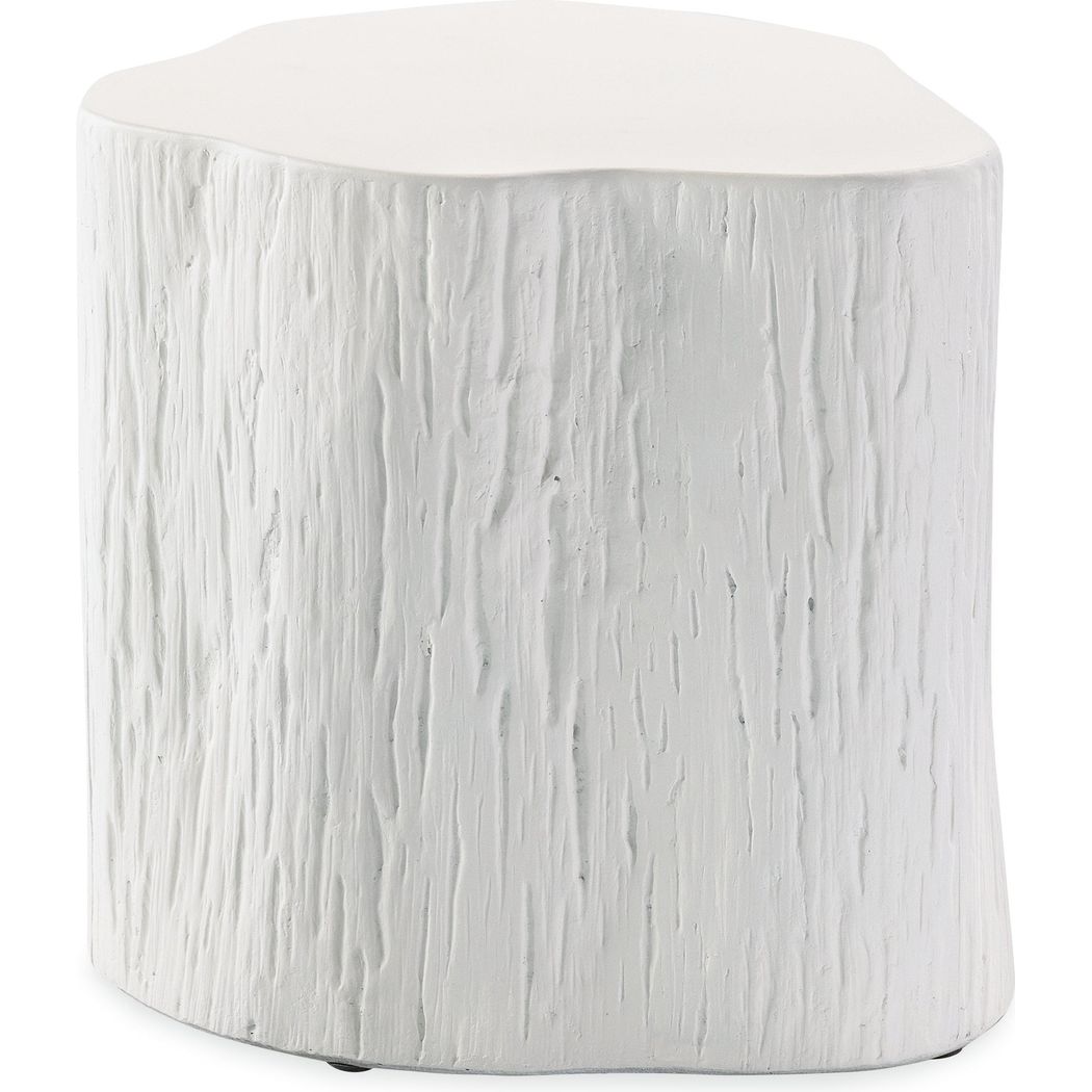 Bazaar Concrete Tree Trunk Outdoor End Table