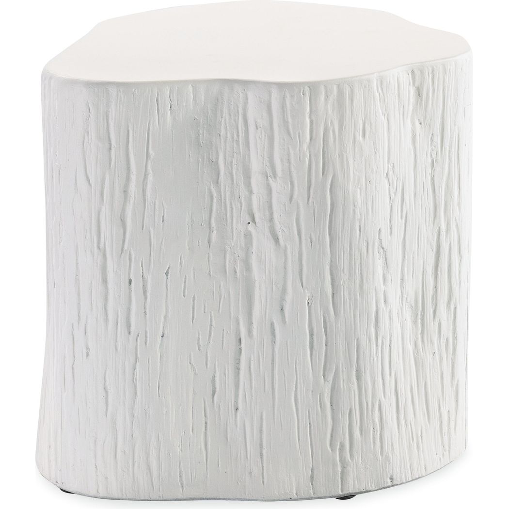 Bazaar Concrete Tree Trunk Outdoor End Table