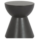 Sunset West-Bazaar Dark Gray Round Outdoor End Table-Outdoor Side Tables-LOOMLAN