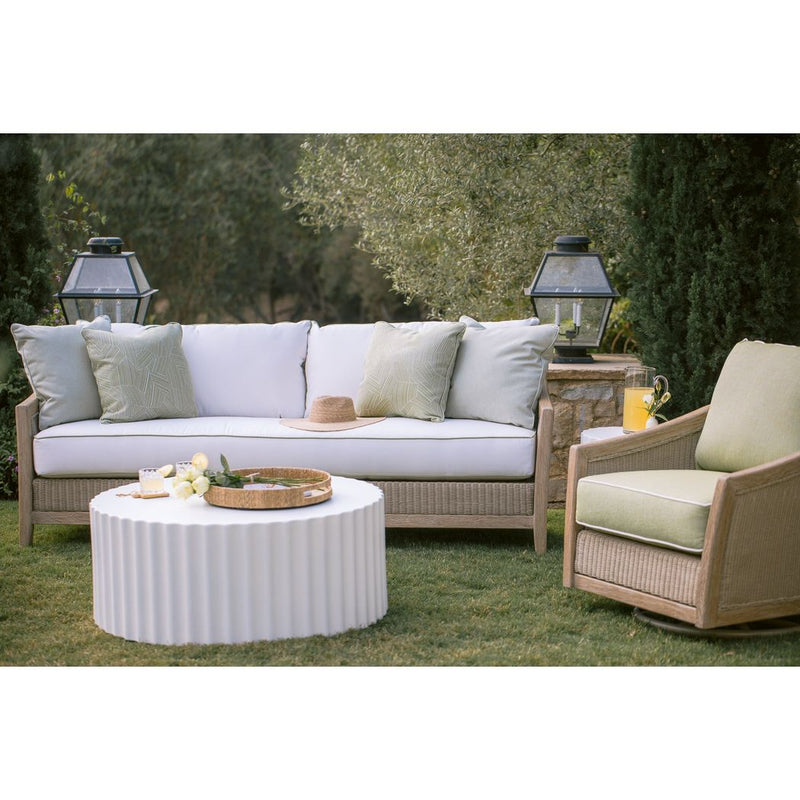 Sunset West-Bazaar Fluted Athena Outdoor Coffee Table-Outdoor Coffee Tables-LOOMLAN