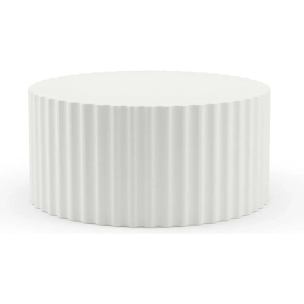 Bazaar Fluted Athena Outdoor Coffee Table-Outdoor Coffee Tables-Sunset West-LOOMLAN