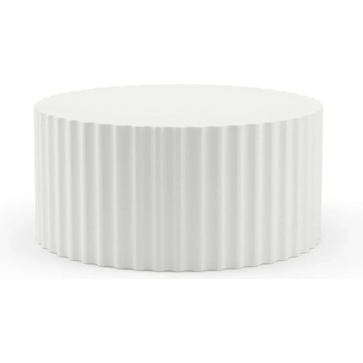 Bazaar Fluted Athena Outdoor Coffee Table-Outdoor Coffee Tables-Sunset West-LOOMLAN