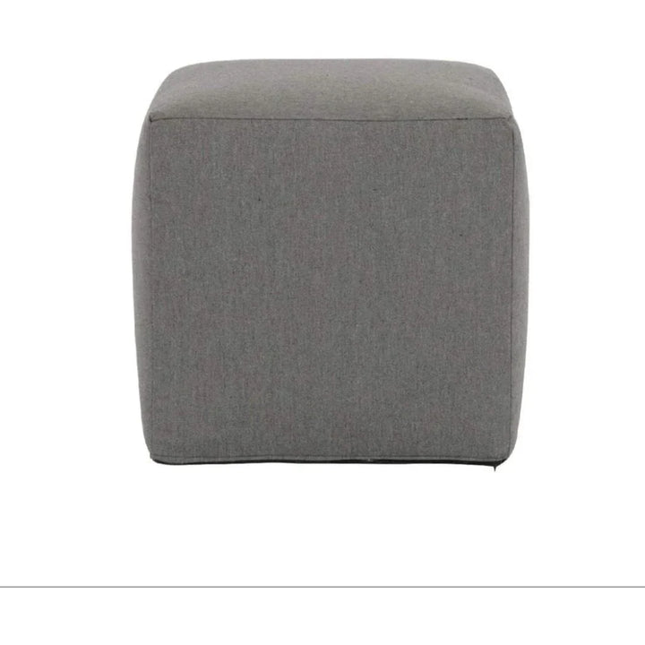 Bazaar Sunbrella Weatherproof Outdoor Pouf - LOOMLAN - Sunset West - Poufs and Stools