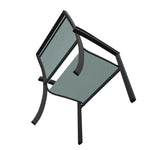 Bazza Dining Height Stacking Cafe Chair MGP Arm Accents