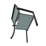 Bazza Dining Height Stacking Cafe Chair MGP Arm Accents