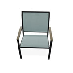 Bazza Dining Height Stacking Cafe Chair MGP Arm Accents