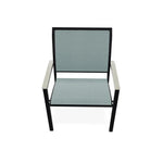 Bazza Dining Height Stacking Cafe Chair MGP Arm Accents