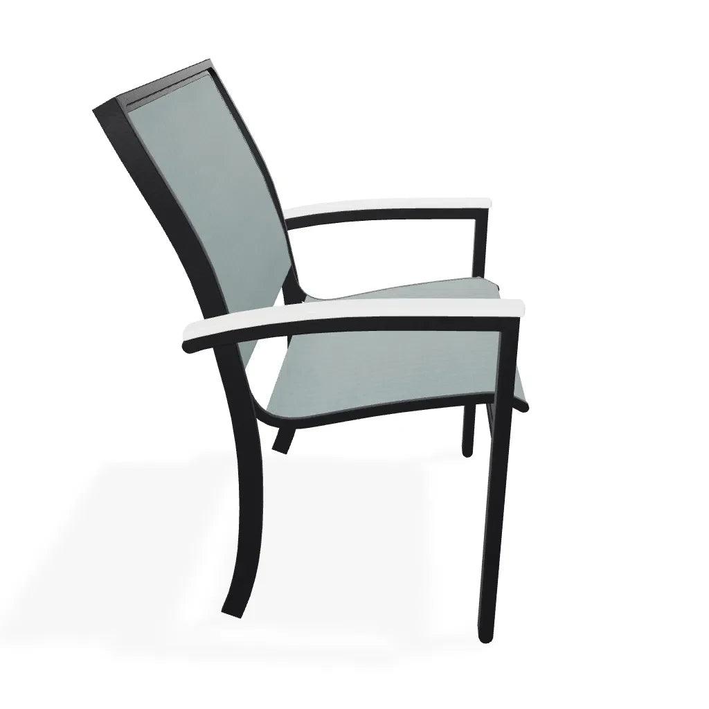 Bazza Dining Height Stacking Cafe Chair MGP Arm Accents