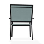 Bazza Dining Height Stacking Cafe Chair MGP Arm Accents