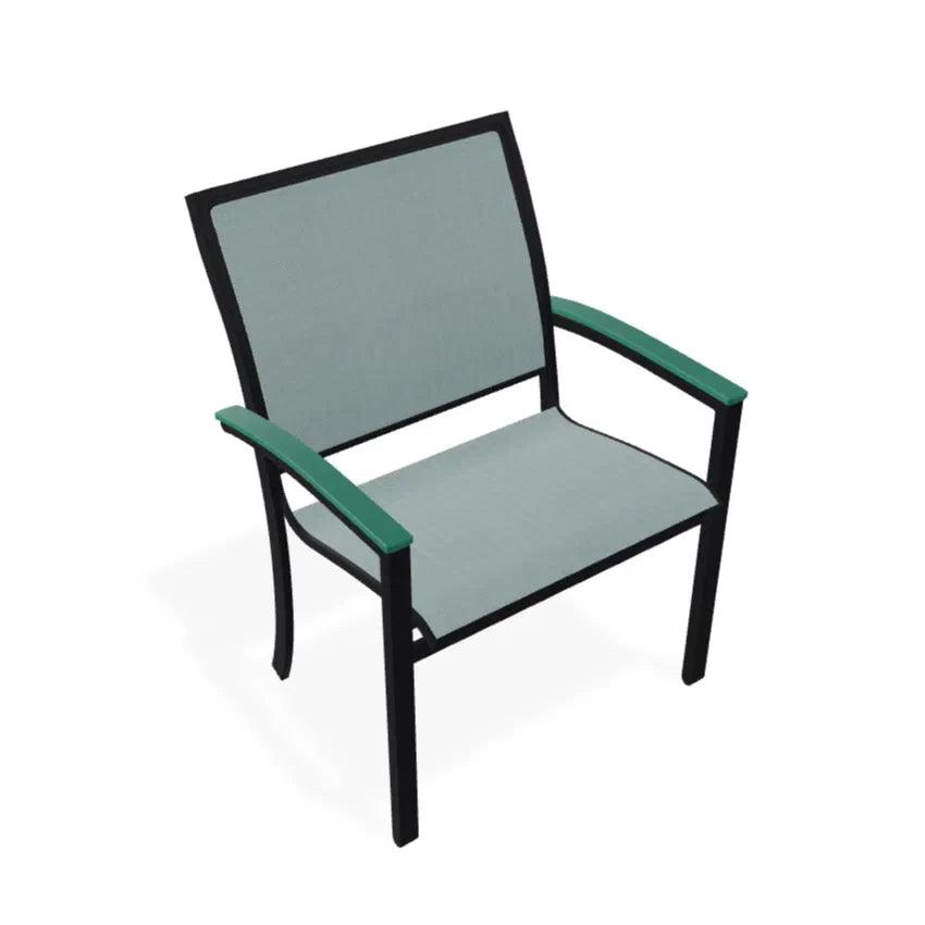 Bazza Dining Height Stacking Cafe Chair MGP Arm Accents