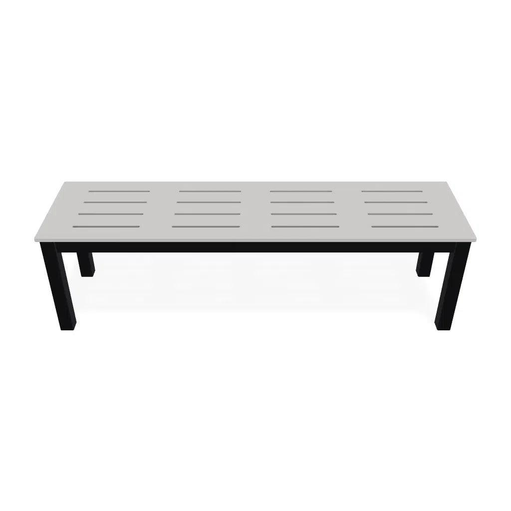 Bazza Durable Aluminum d Flat Armless Bench