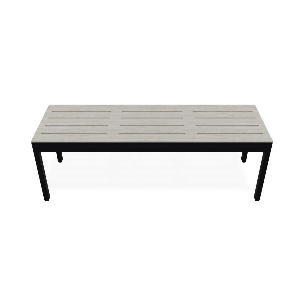 Bazza Durable Aluminum d Flat Armless Bench