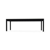 Bazza Durable Aluminum d Flat Armless Bench-Outdoor Benches-Telescope-LOOMLAN