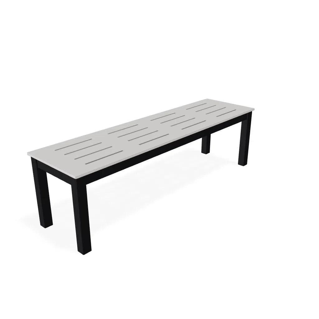 Bazza Durable Aluminum d Flat Armless Bench