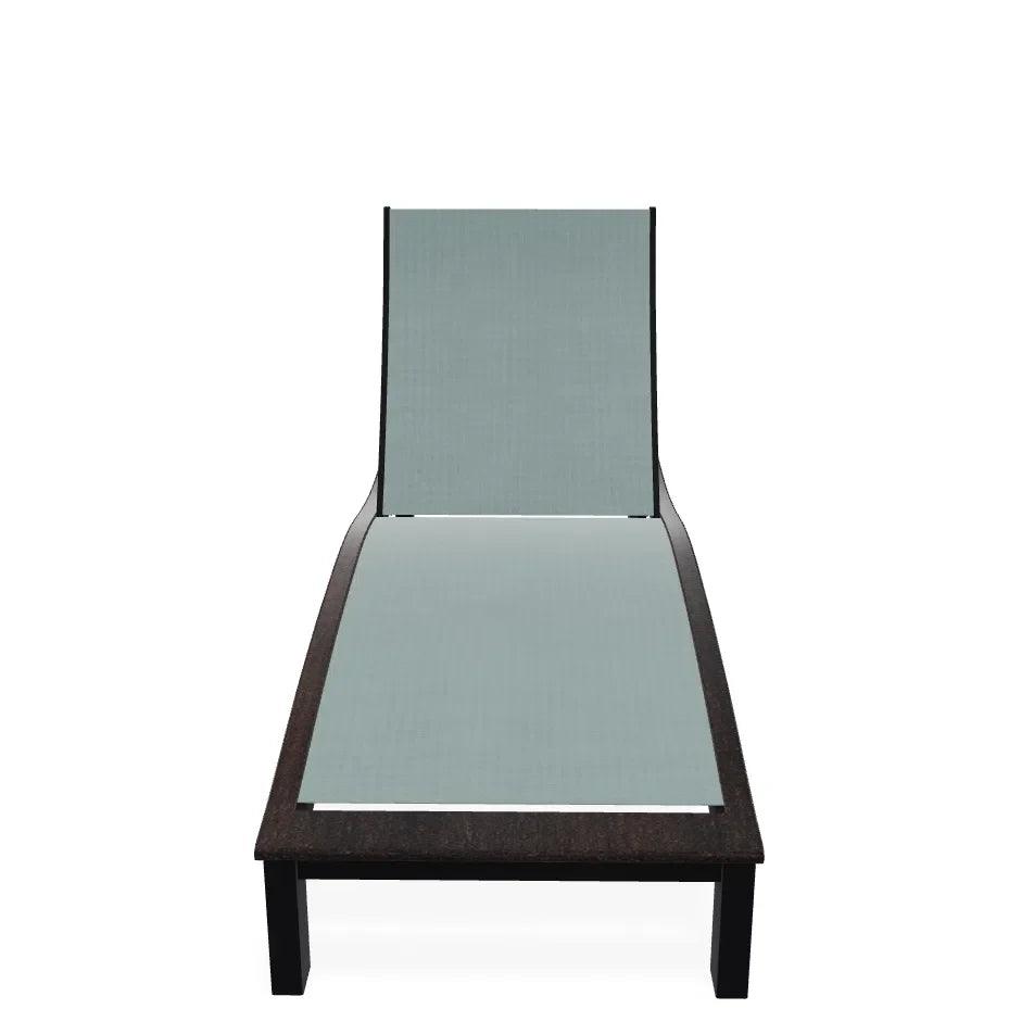 Bazza Lounge Chaise with Polymer Accent