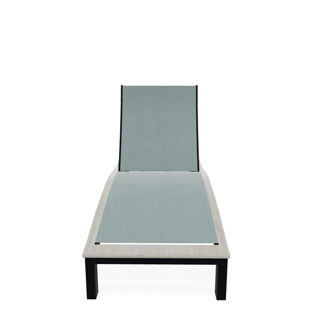 Bazza Lounge Chaise with Polymer Accent