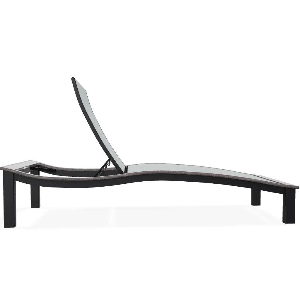 Bazza Lounge Chaise with Polymer Accent