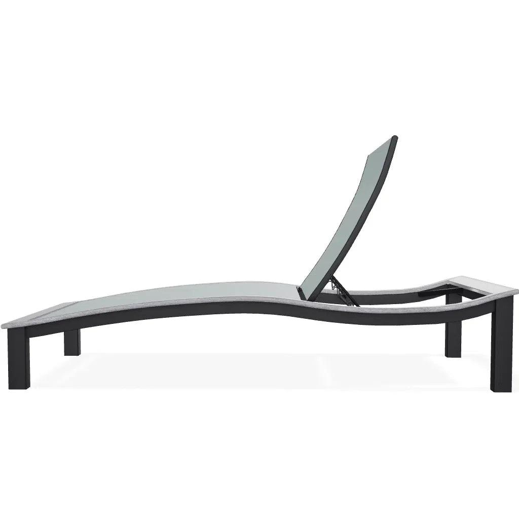 Bazza Lounge Chaise with Polymer Accent