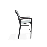 Bazza Stacking Balcony Height Polymer Cafe Arm Chair