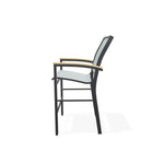 Bazza Stacking Balcony Height Polymer Cafe Arm Chair