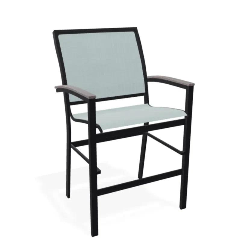 Bazza Stacking Balcony Height Polymer Cafe Arm Chair