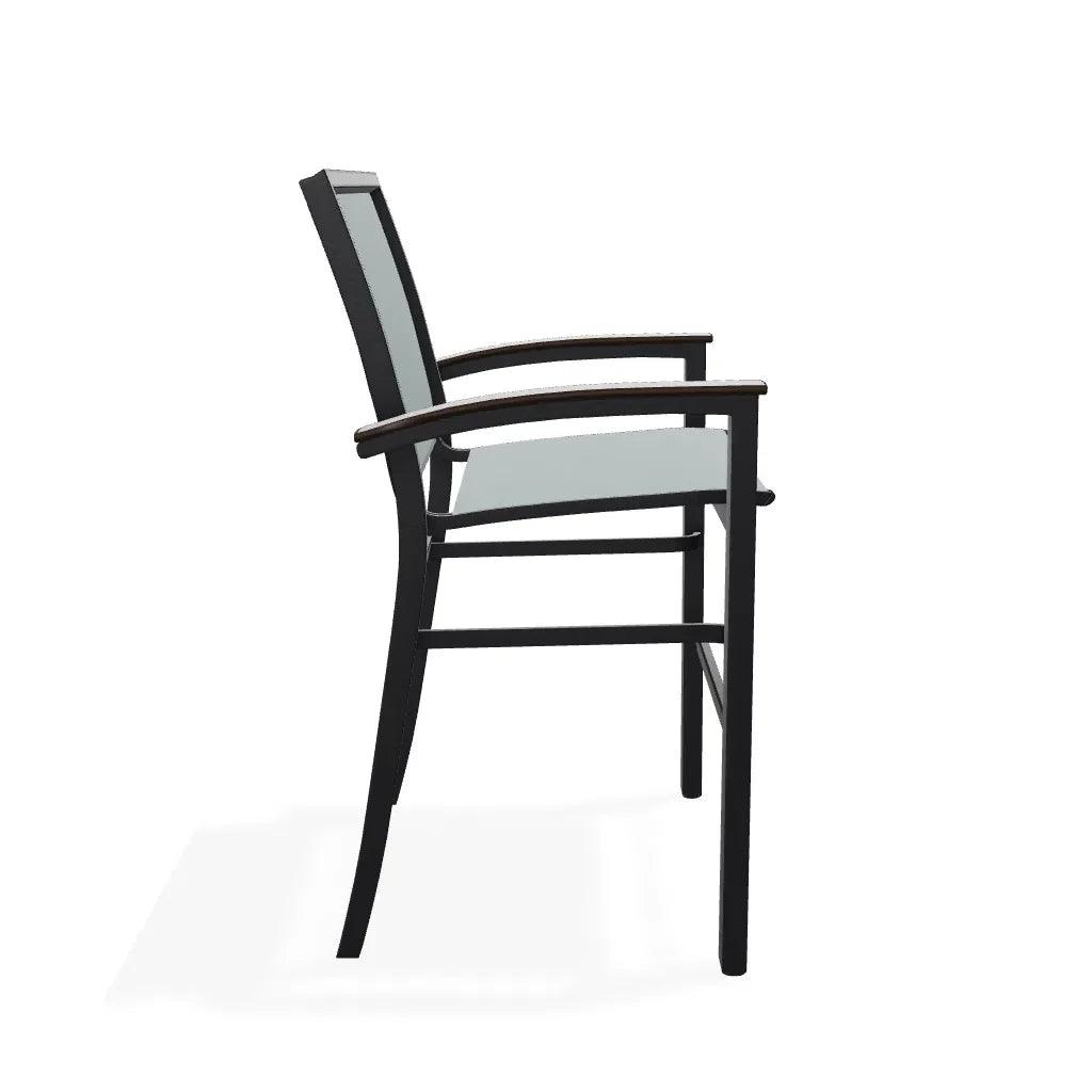 Bazza Stacking Bar Height MGP Armed Cafe Chair