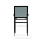 Bazza Stacking Bar Height Polymer Armed Cafe Chair