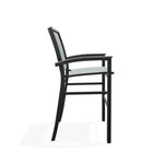 Bazza Stacking Bar Height Polymer Armed Cafe Chair