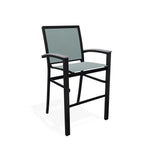 Bazza Stacking Bar Height Polymer Armed Cafe Chair