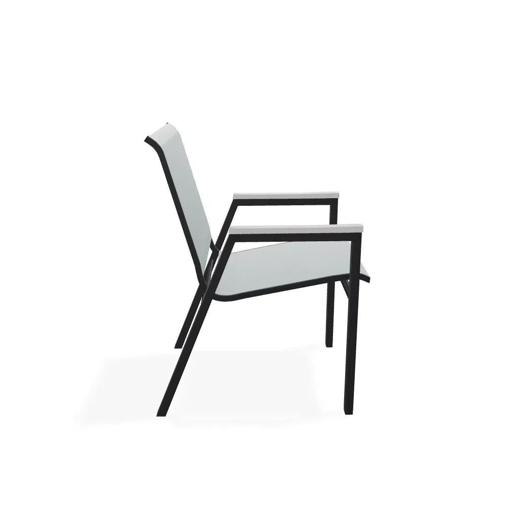 Bazza Stacking Bistro Chair MGP Arm Accents