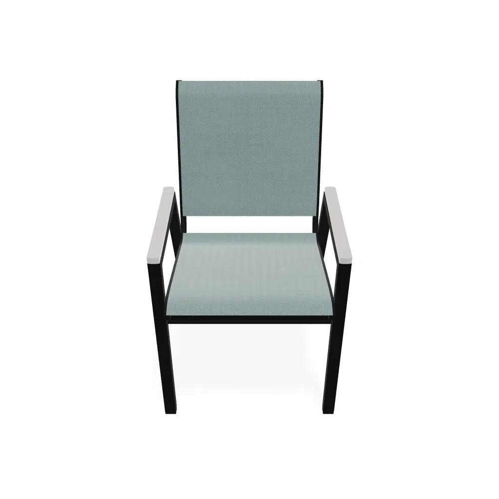 Bazza Stacking Bistro Chair MGP Arm Accents