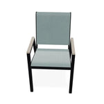 Bazza Stacking Bistro Chair MGP Arm Accents