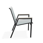 Bazza Stacking Bistro Chair MGP Arm Accents