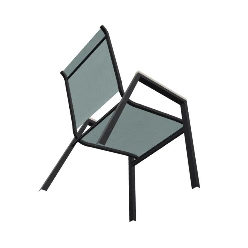 Bazza Stacking Bistro Chair MGP Arm Accents