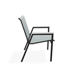 Bazza Stacking Bistro Chair MGP Arm Accents