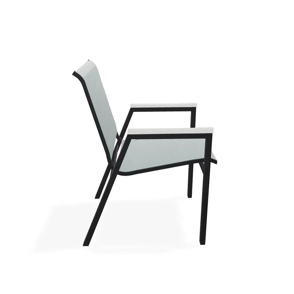 Bazza Stacking Bistro Chair MGP Arm Accents