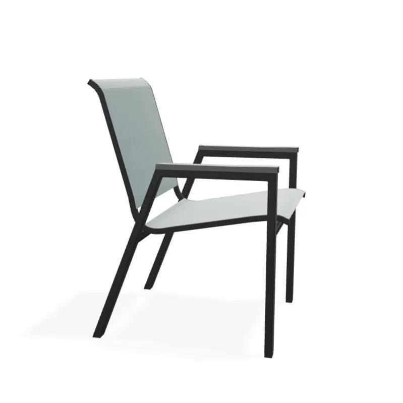 Bazza Stacking Bistro Chair MGP Arm Accents