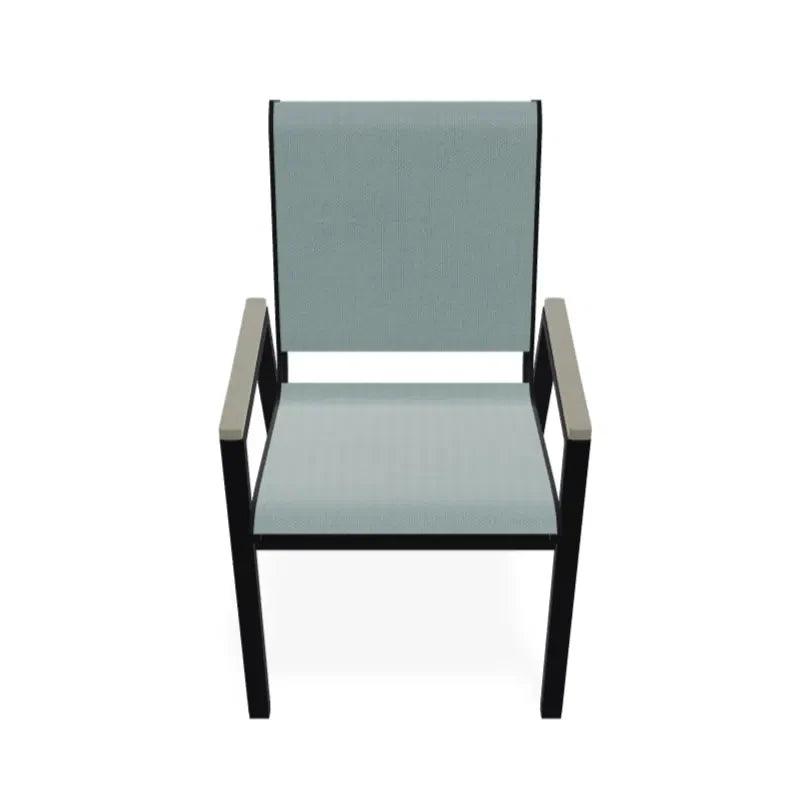 Bazza Stacking Bistro Chair MGP Arm Accents