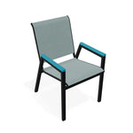 Bazza Stacking Bistro Chair MGP Arm Accents