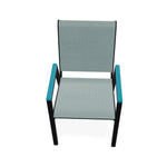 Bazza Stacking Bistro Chair MGP Arm Accents