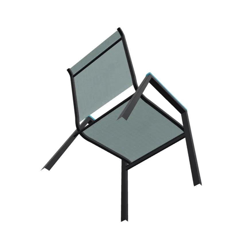 Bazza Stacking Bistro Chair MGP Arm Accents