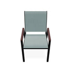 Bazza Stacking Bistro Chair MGP Arm Accents