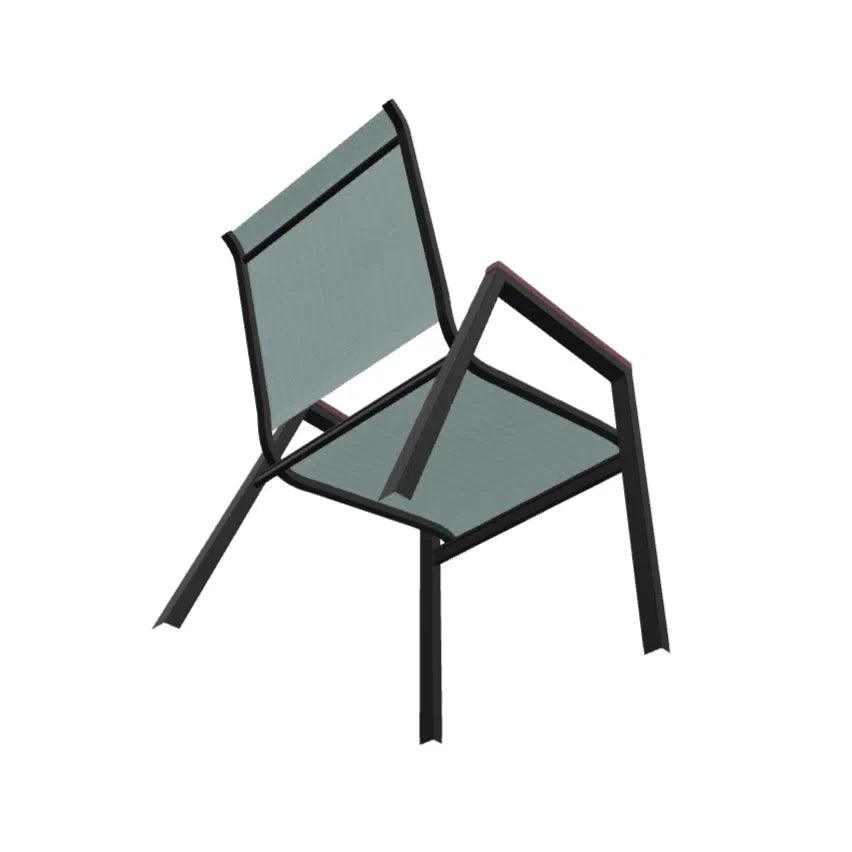 Bazza Stacking Bistro Chair MGP Arm Accents