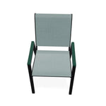 Bazza Stacking Bistro Chair MGP Arm Accents