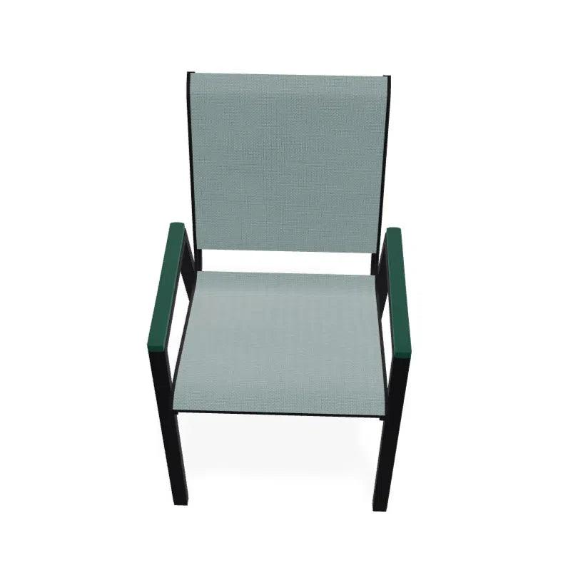 Bazza Stacking Bistro Chair MGP Arm Accents