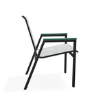 Bazza Stacking Bistro Chair MGP Arm Accents