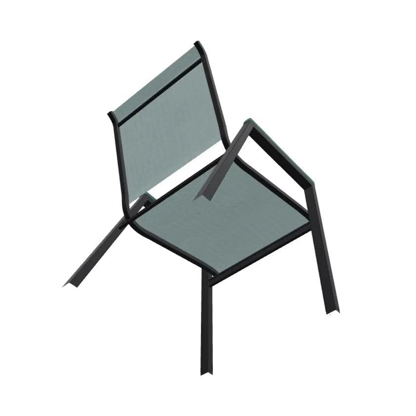 Bazza Stacking Bistro Chair MGP Arm Accents