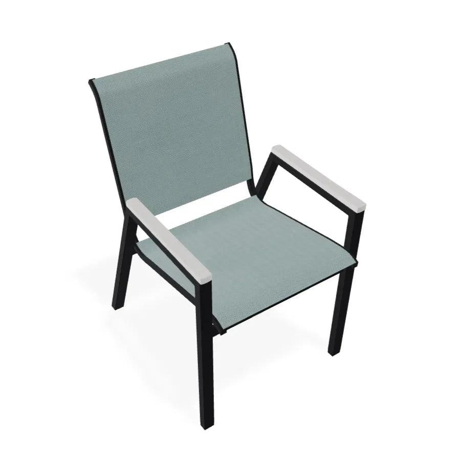 Bazza Stacking Bistro Chair MGP Arm Accents